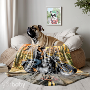 Desert Rider Cartoon Blanket
