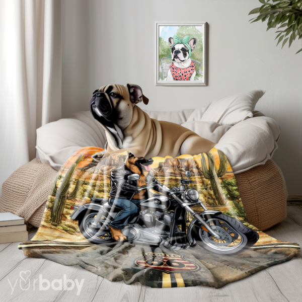 Desert Rider Cartoon Blanket