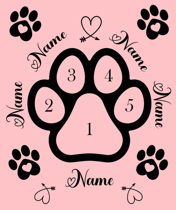 Paw Print Photo Blanket - Image 3