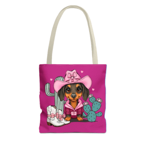Girly Dachshund Tote Bag