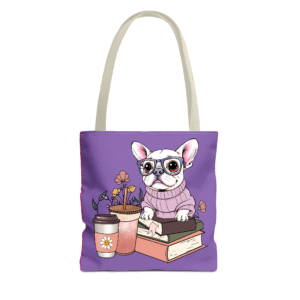 Girly Frenchie Tote Bag
