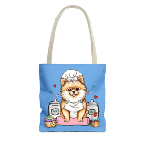 Girly Pomeranian Tote Bag